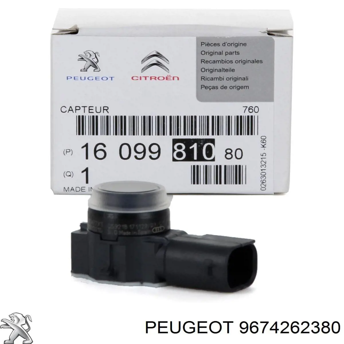 Compre 9674262380 Peugeot/Citroen Sensor de posição da árvore distribuidora
