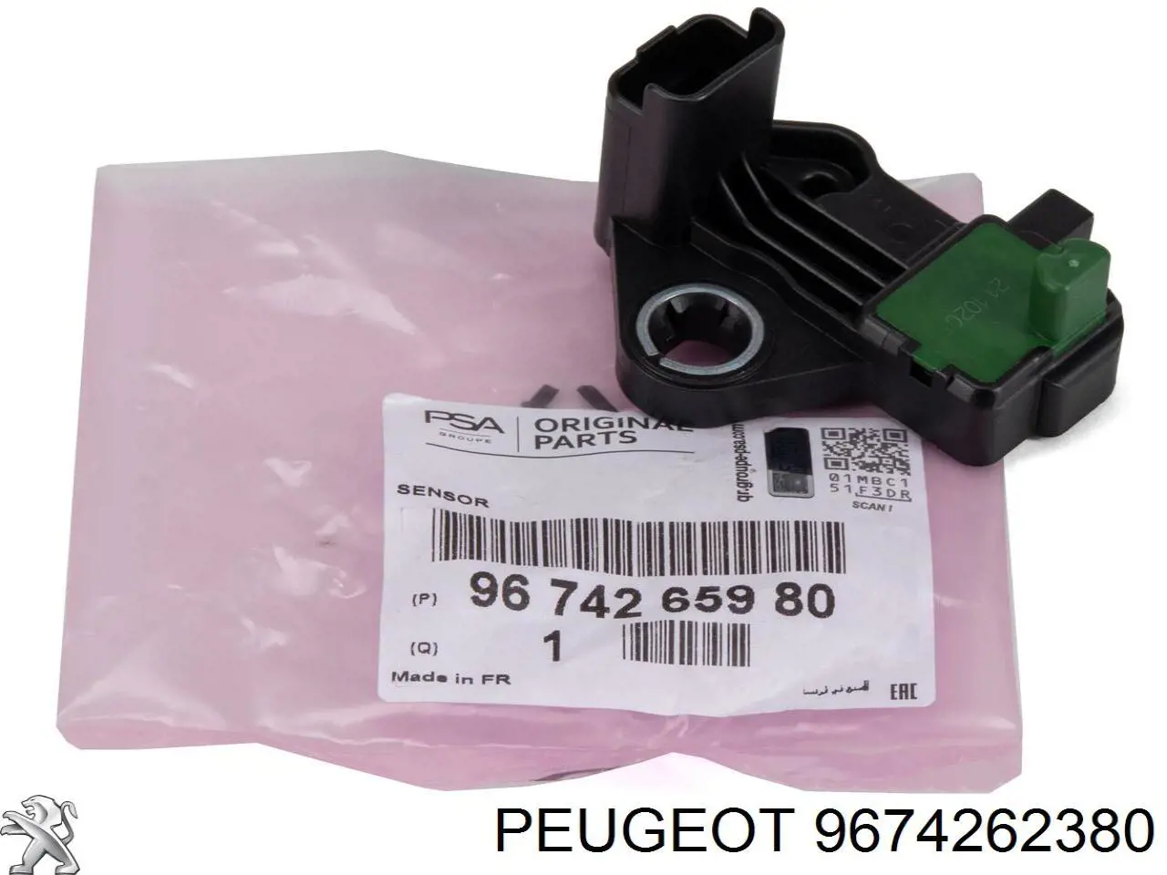 Sensor de posição da árvore distribuidora 9674262380 Peugeot/Citroen