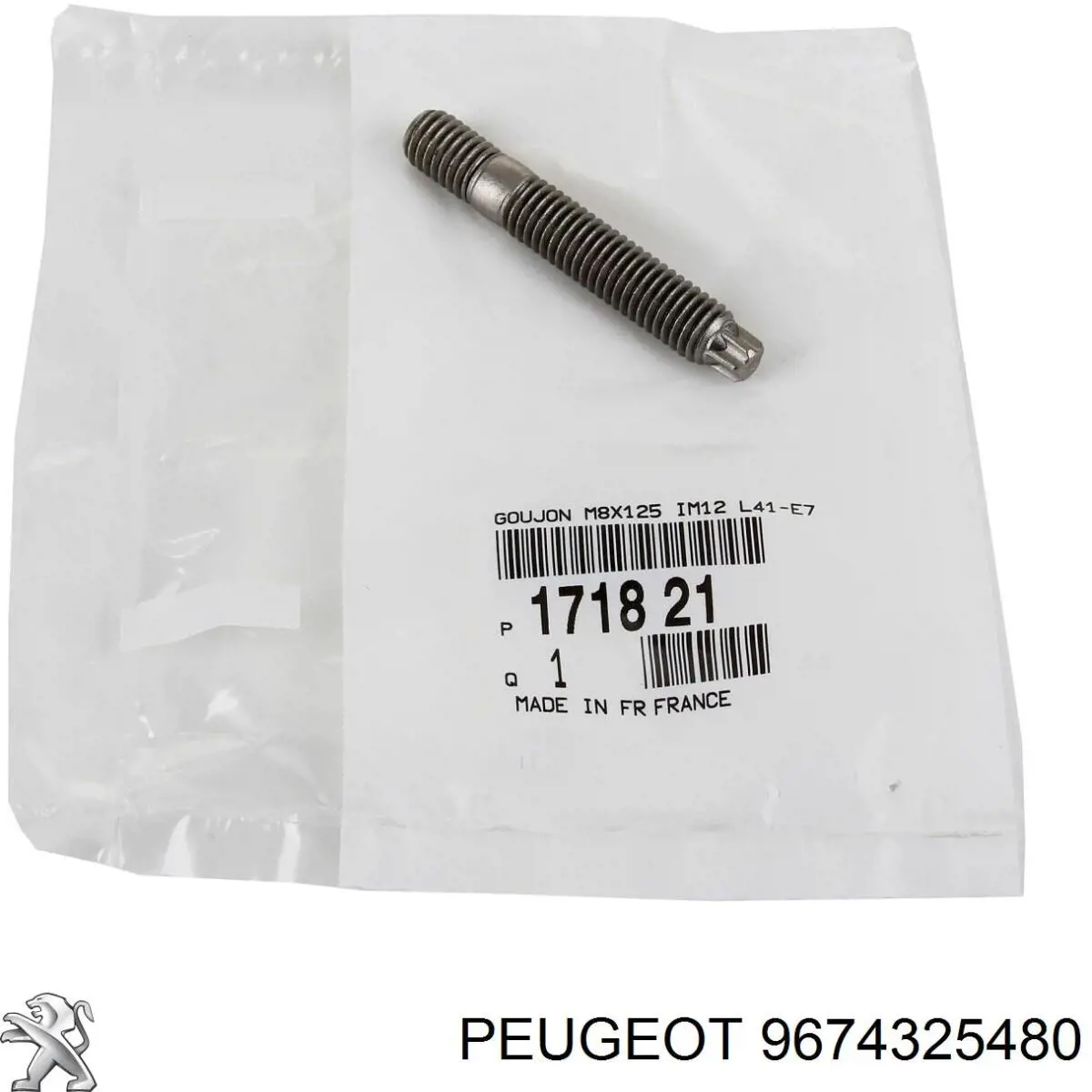 Coxim de fixação do silenciador 9674325480 Peugeot/Citroen