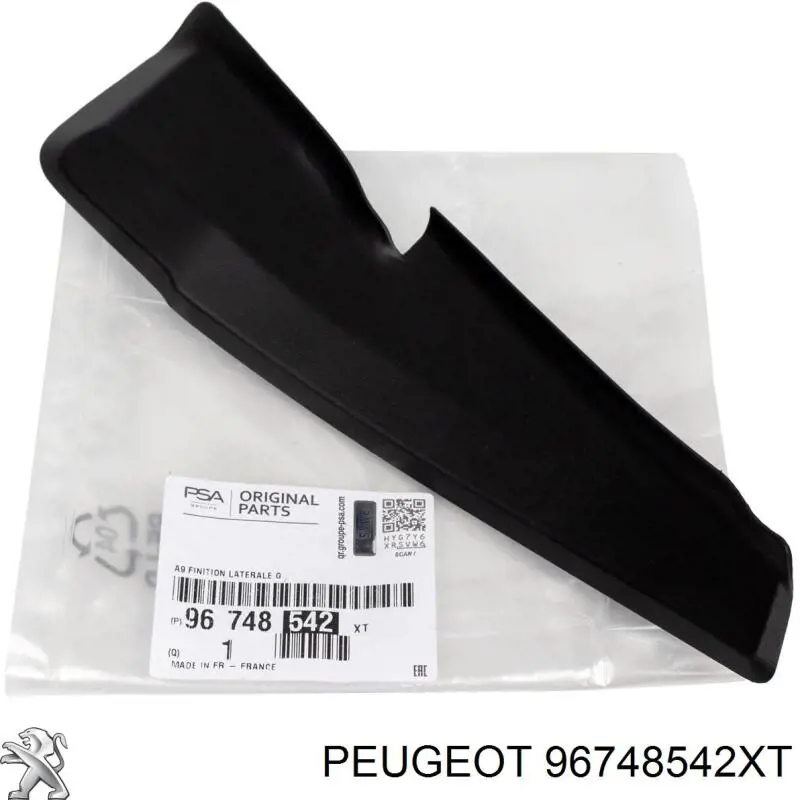 96748542XT Peugeot/Citroen Moldura inferior de pára-brisas