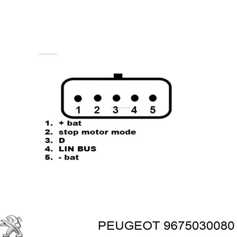 9675030080 Peugeot/Citroen Gerador