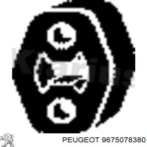 Compre 9675078380 Peugeot/Citroen Coxim de fixação do silenciador