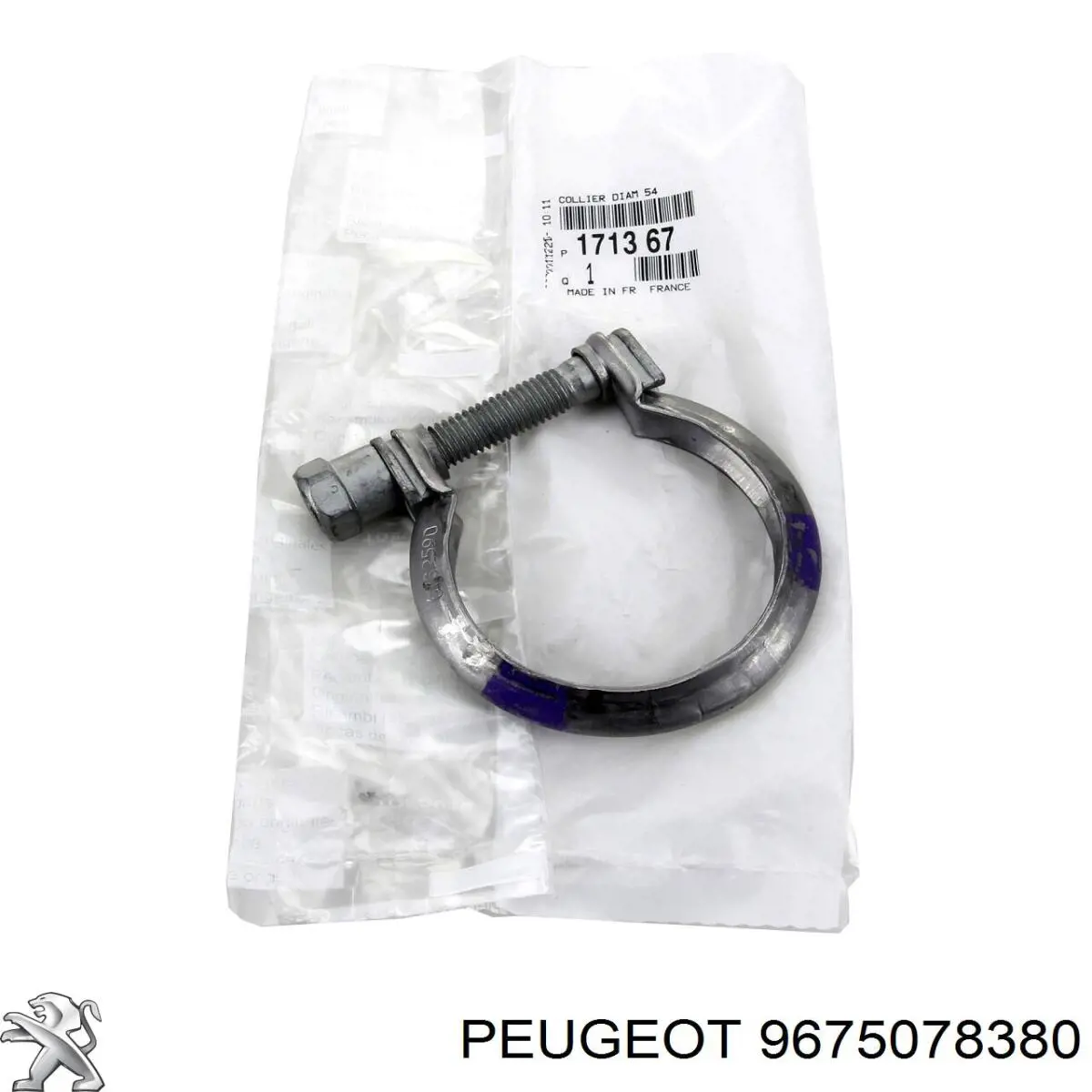 9675078380 Peugeot/Citroen Coxim de fixação do silenciador