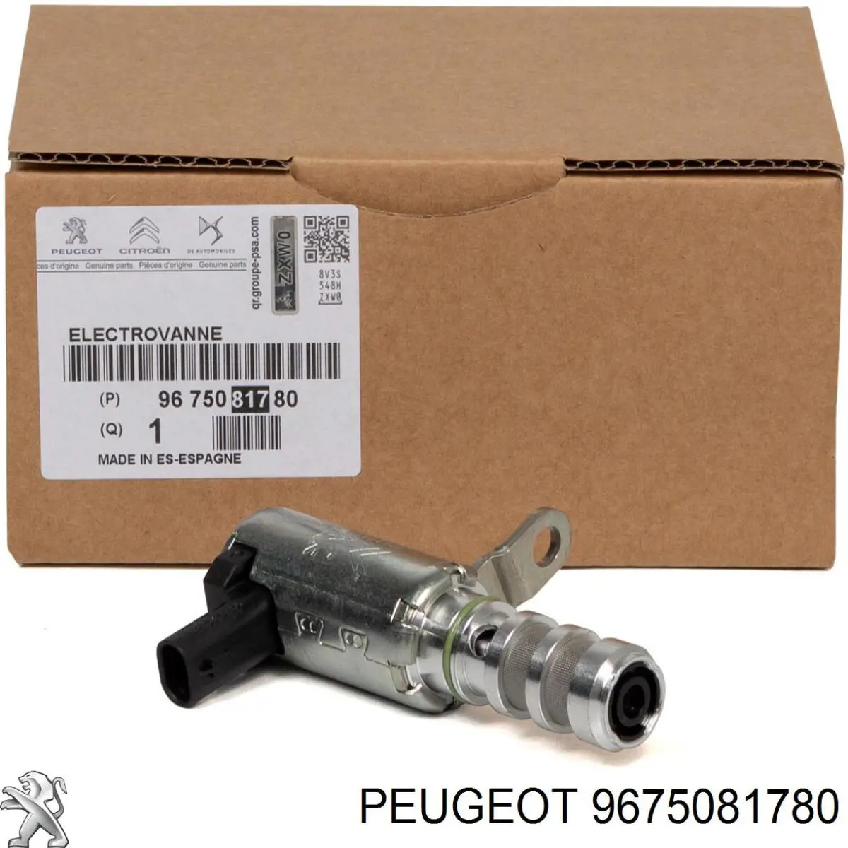 9675081780 Peugeot/Citroen Válvula eletromagnética de posição (de fases) da árvore distribuidora