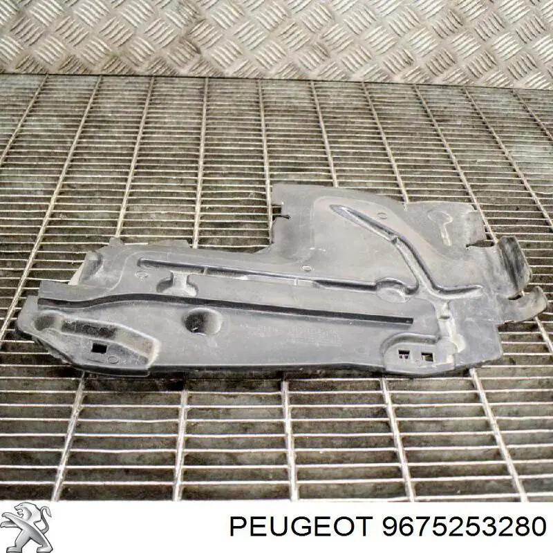 9675253280 Peugeot/Citroen Conduto de ar (defletor) esquerdo do radiador