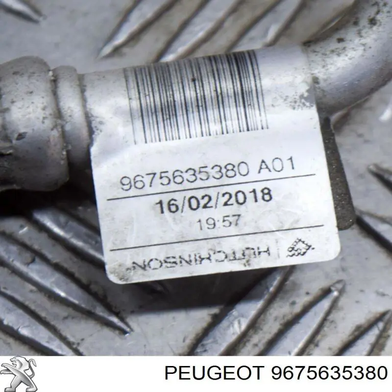 9675635380 Peugeot/Citroen Mangueira de aparelho de ar condicionado, desde o compressor até o radiador