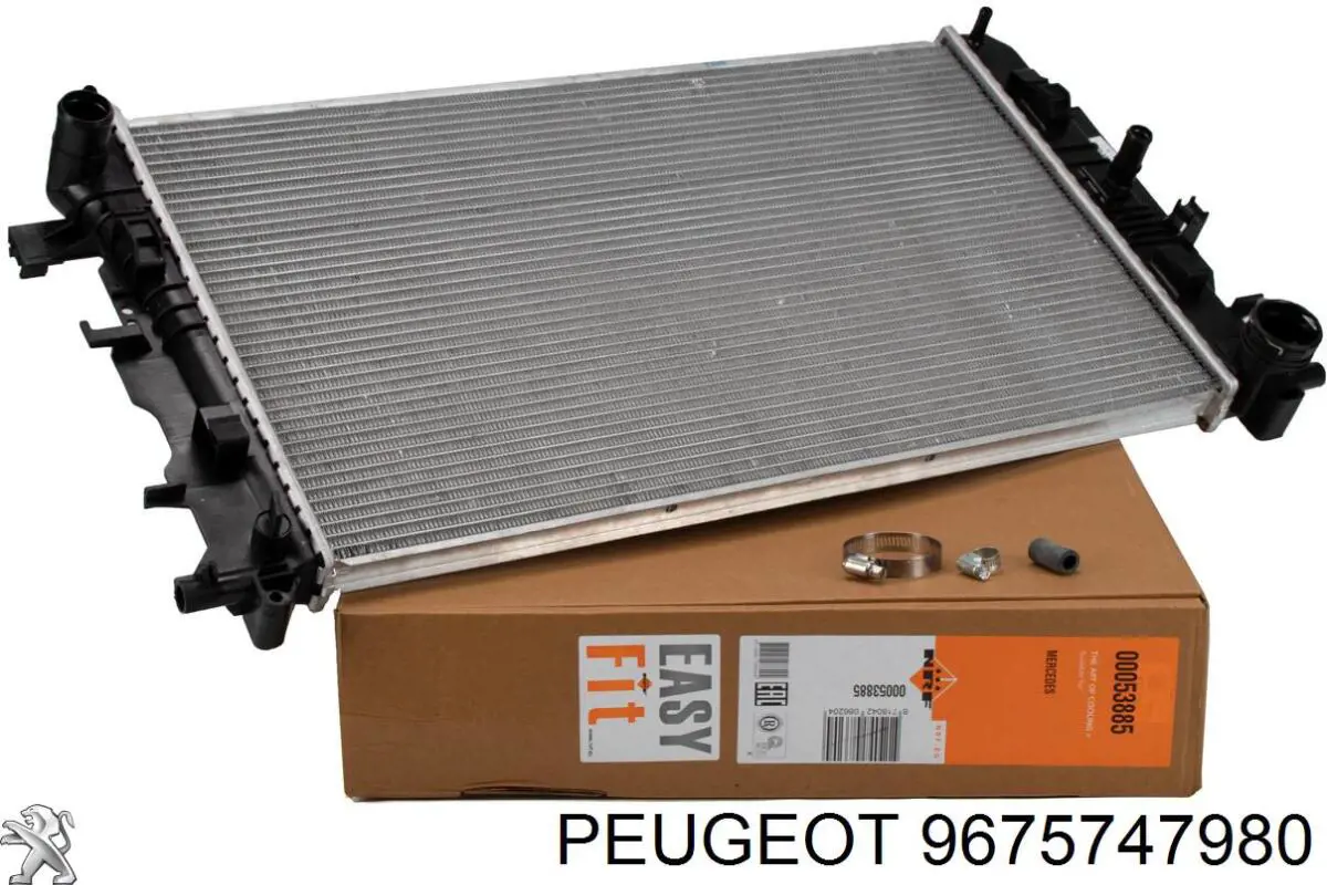 Radiador de esfriamento de motor 9675747980 Peugeot/Citroen
