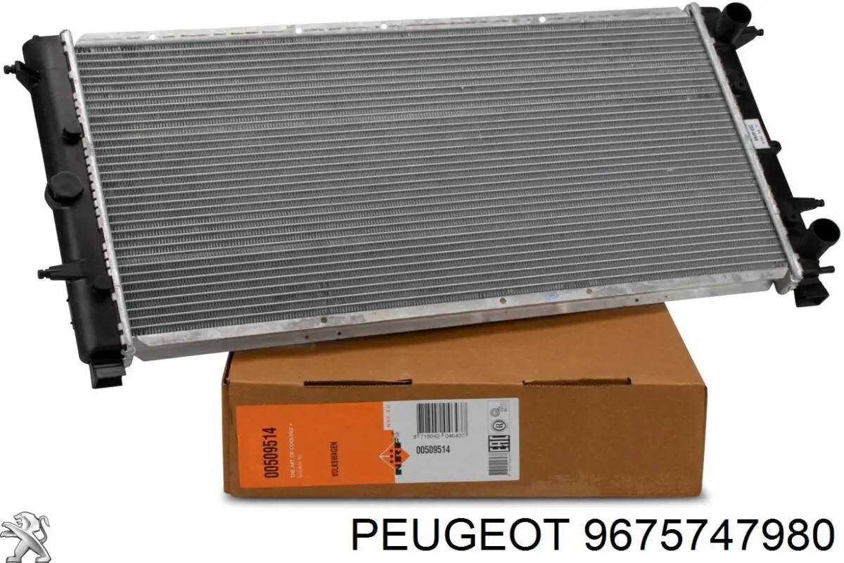 9675747980 Peugeot/Citroen Radiador de esfriamento de motor
