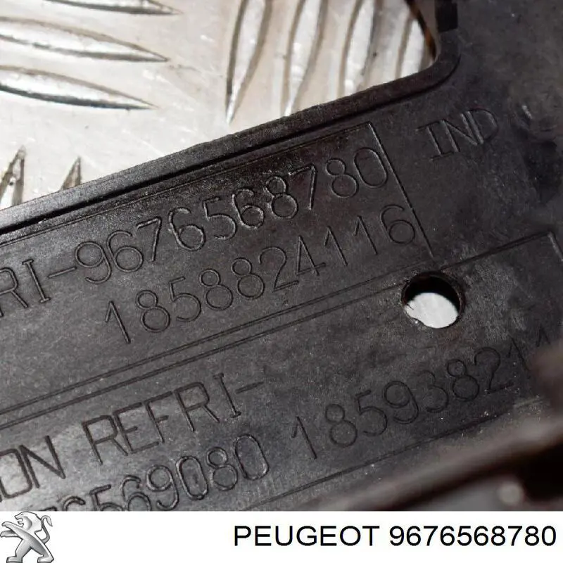 9676568780 Peugeot/Citroen Suporte do radiador montado (painel de montagem de fixação das luzes)