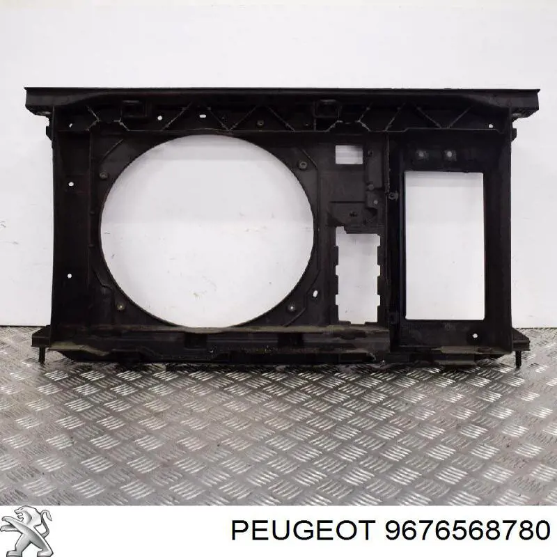 Compre 9676568780 Peugeot/Citroen Suporte do radiador montado (painel de montagem de fixação das luzes)