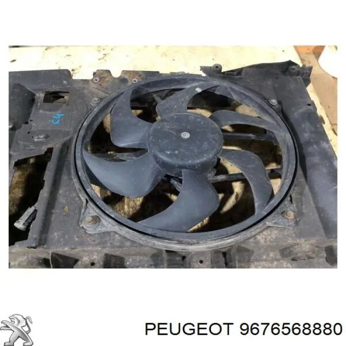 Compre 9676568880 Peugeot/Citroen Suporte do radiador montado (painel de montagem de fixação das luzes)