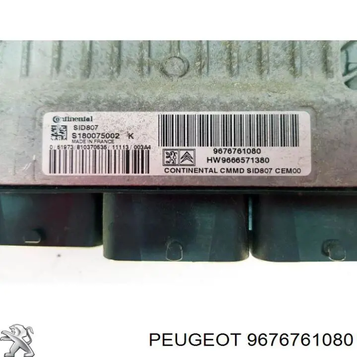 Módulo de direção (Centralina eletrônica) de motor 9676761080 Peugeot/Citroen
