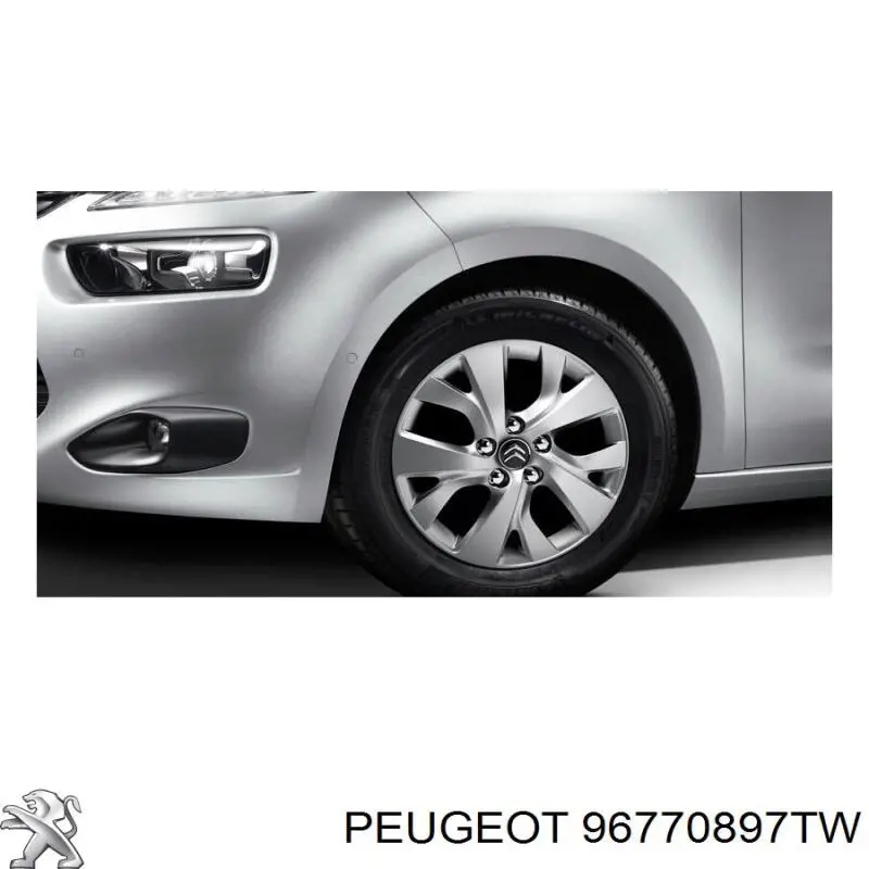 96770897TW Peugeot/Citroen Discos de roda de aleação ligeira (de aleação ligeira, de titânio)