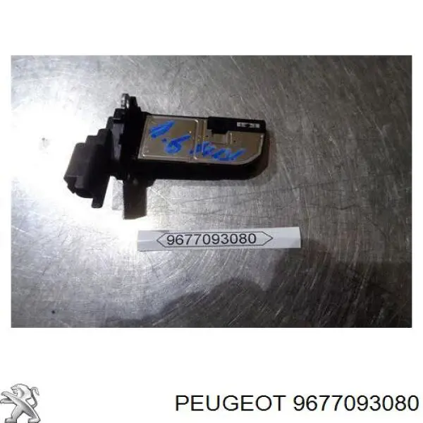 9677093080 Peugeot/Citroen Sensor de fluxo (consumo) de ar, medidor de consumo M.A.F. - (Mass Airflow)