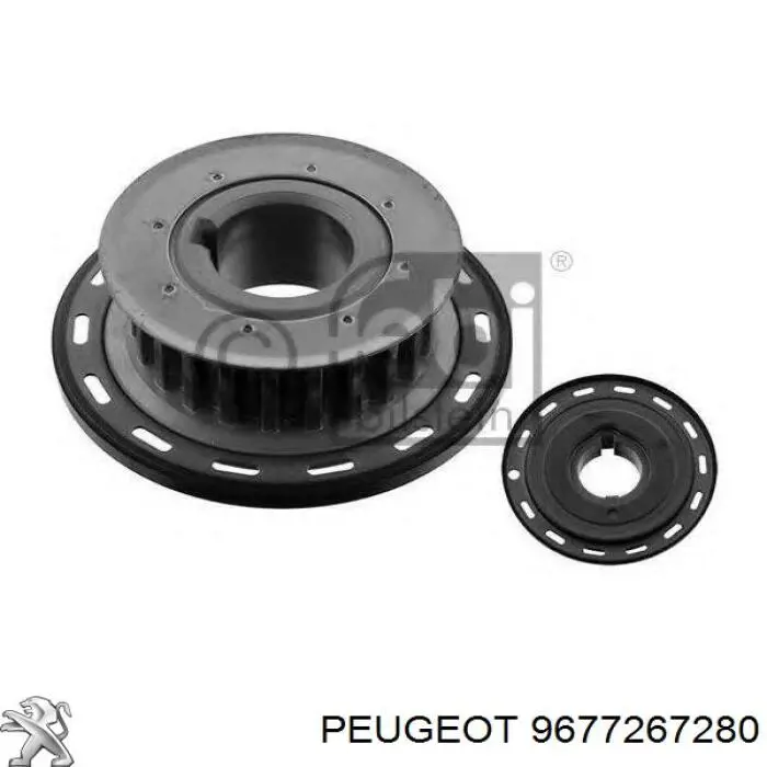 9677267280 Peugeot/Citroen Engrenagem de cadeia da roda dentada de acionamento de cambota de motor