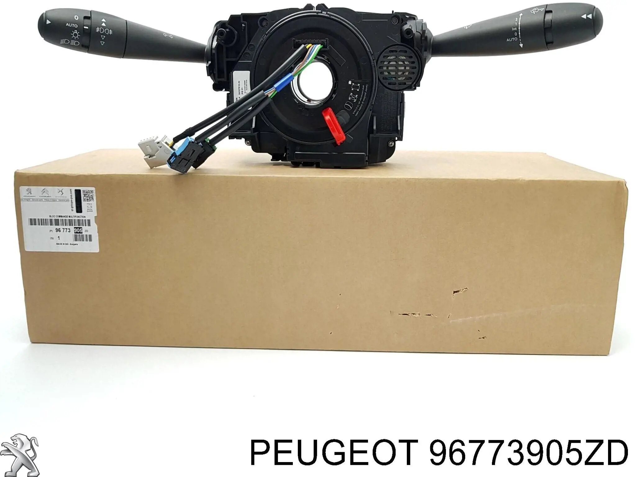 96773905ZD Peugeot/Citroen Comutador instalado na coluna da direção, montado