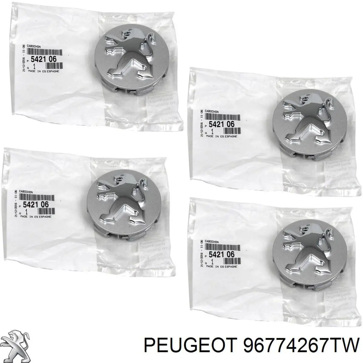 Compre 96774267TW Peugeot/Citroen Coberta de disco de roda