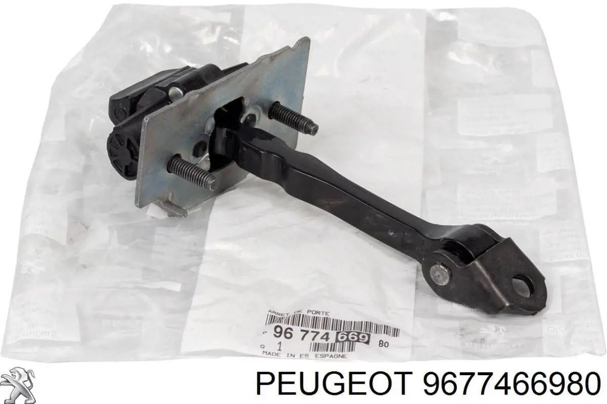 9677466980 Peugeot/Citroen Limitador dianteiro de abertura de porta