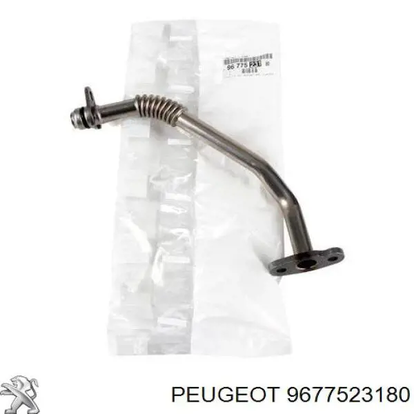 9677523180 Peugeot/Citroen Tubo (mangueira) de derivação de óleo de turbina