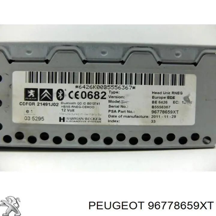  Peugeot/Citroen 96778659XT preço, a partir de 226,44 USD
