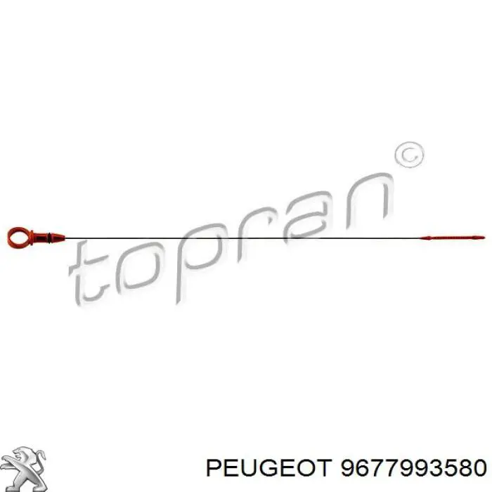 9677993580 Peugeot/Citroen Sonda (indicador) do nível de óleo no motor