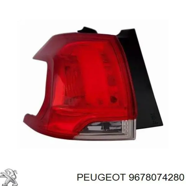 9678074280 Peugeot/Citroen Lanterna traseira esquerda externa