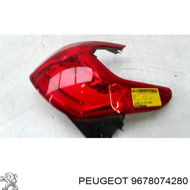 Lanterna traseira esquerda externa Peugeot/Citroen 9678074280