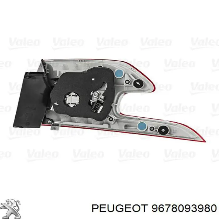 Compre 9678093980 Peugeot/Citroen Lanterna traseira esquerda externa