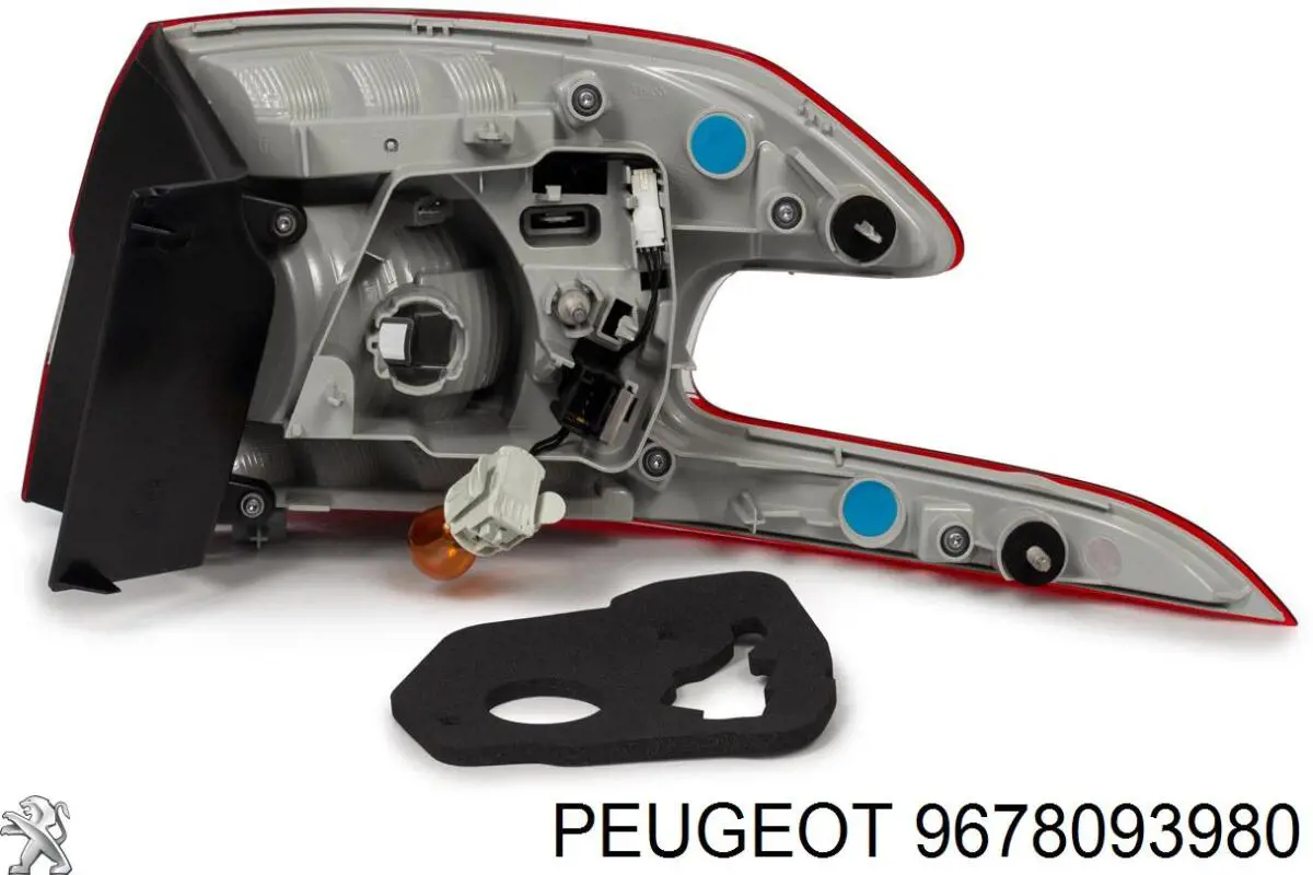 Lanterna traseira esquerda externa 9678093980 Peugeot/Citroen