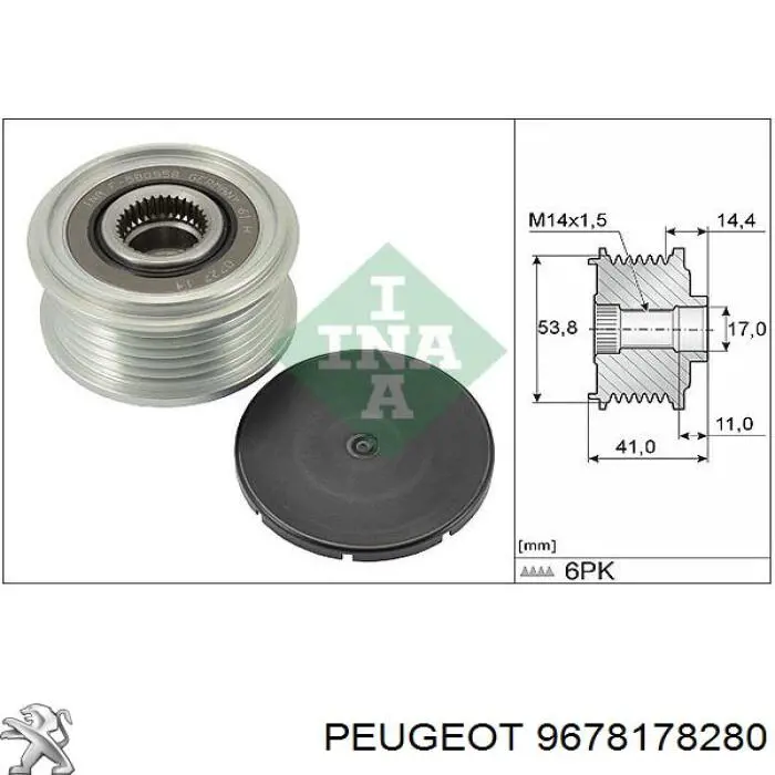Gerador Peugeot/Citroen 9678178280 preço, a partir de 108,54 USD