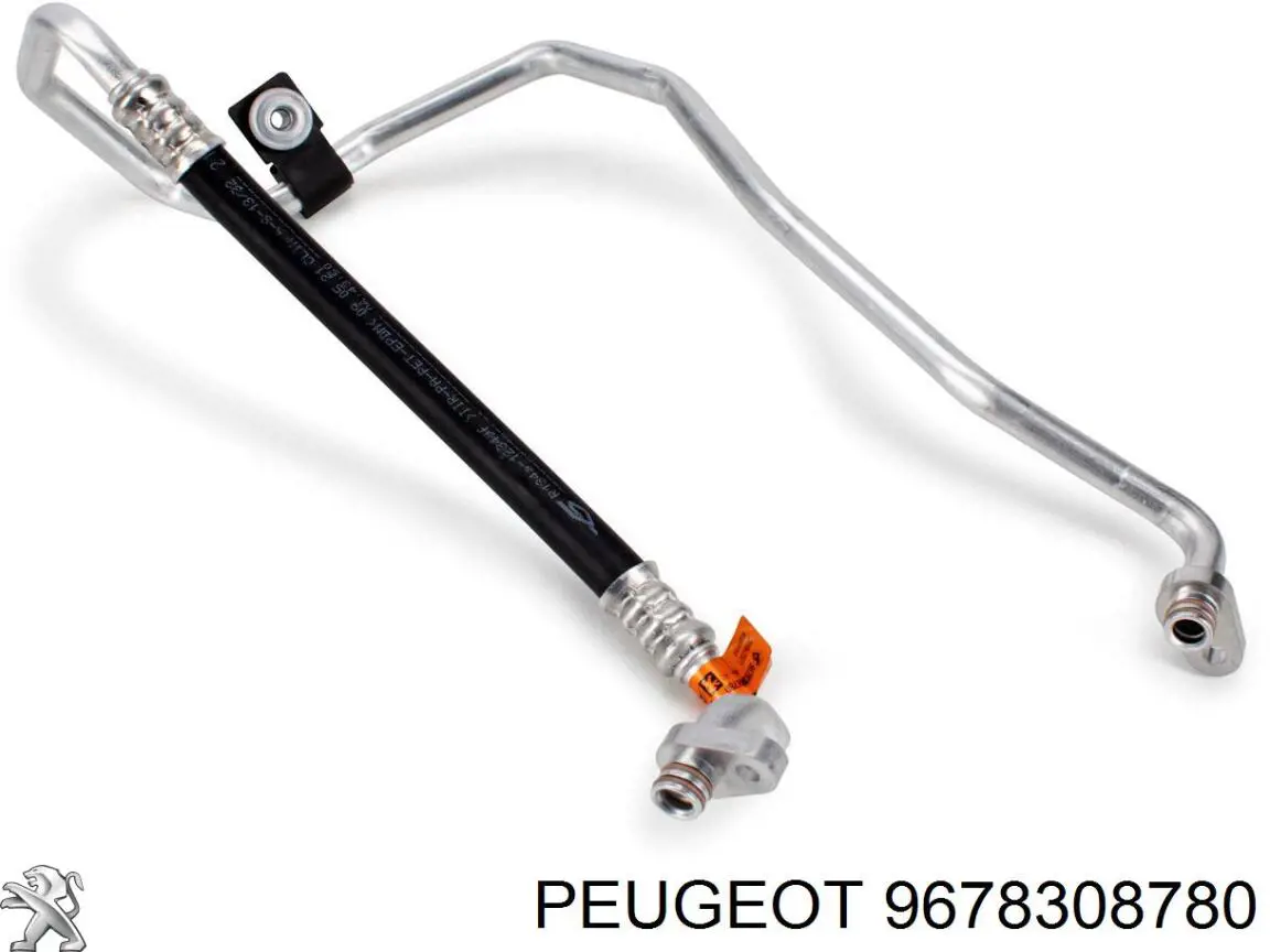 Mangueira de aparelho de ar condicionado, desde o compressor até o radiador 9678308780 Peugeot/Citroen