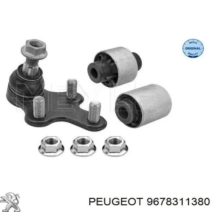 9678311380 Peugeot/Citroen Braço oscilante inferior esquerdo de suspensão dianteira