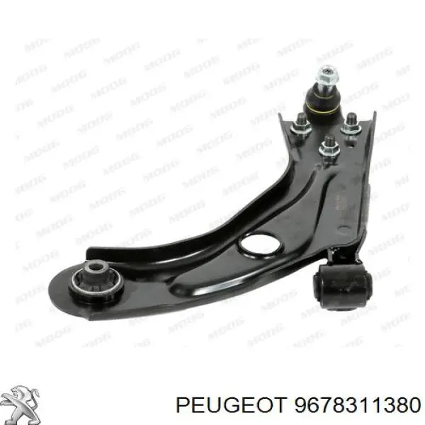Compre 9678311380 Peugeot/Citroen Braço oscilante inferior esquerdo de suspensão dianteira