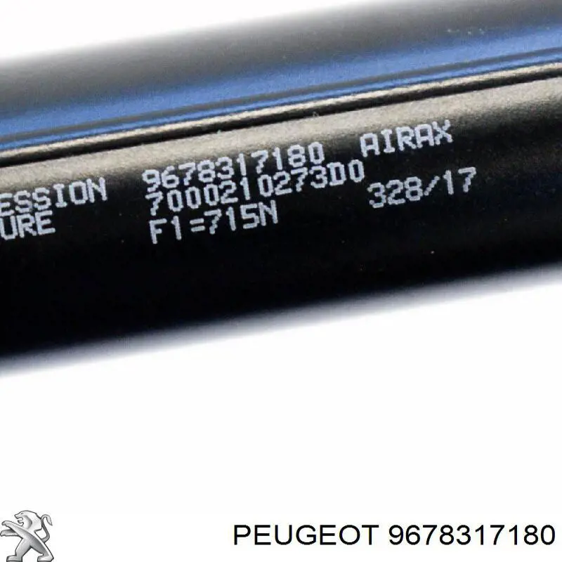 Compre 9678317180 Peugeot/Citroen Amortecedor de tampa de porta-malas (de 3ª/5ª porta traseira)