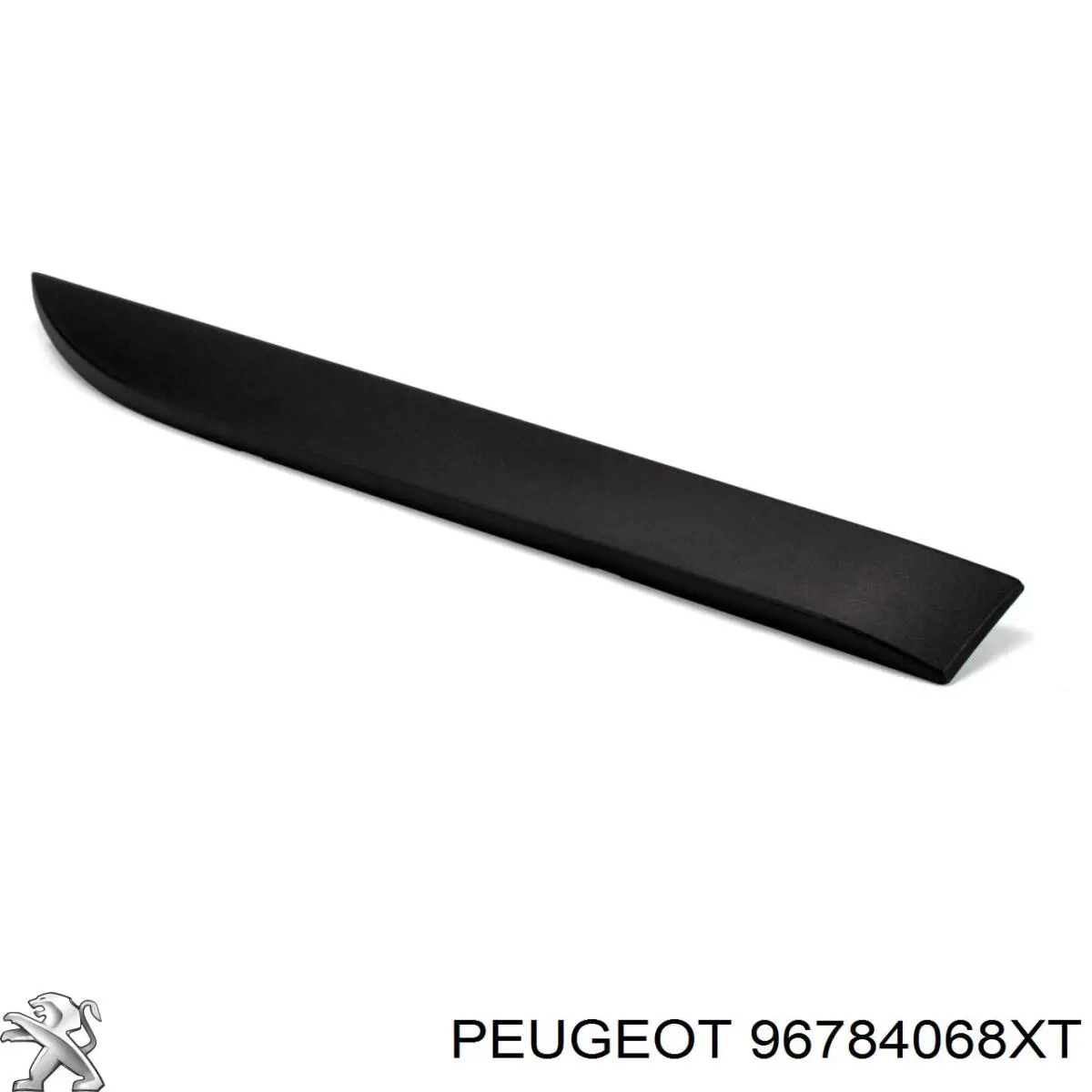96784068XT Peugeot/Citroen Moldura da porta traseira direita