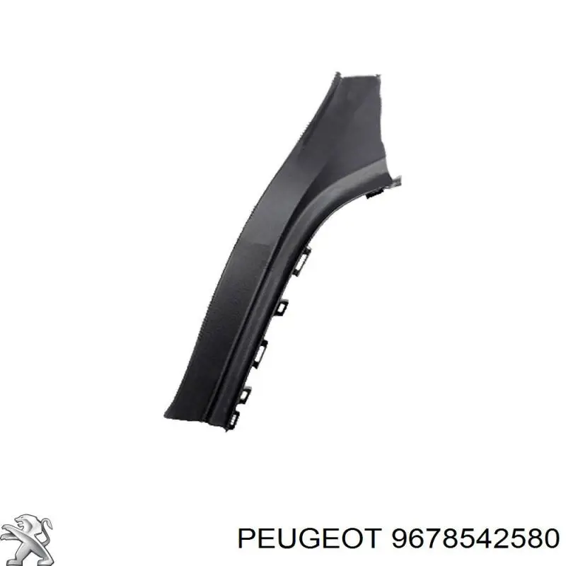 57B2885 Polcar Placa sobreposta da luz traseira