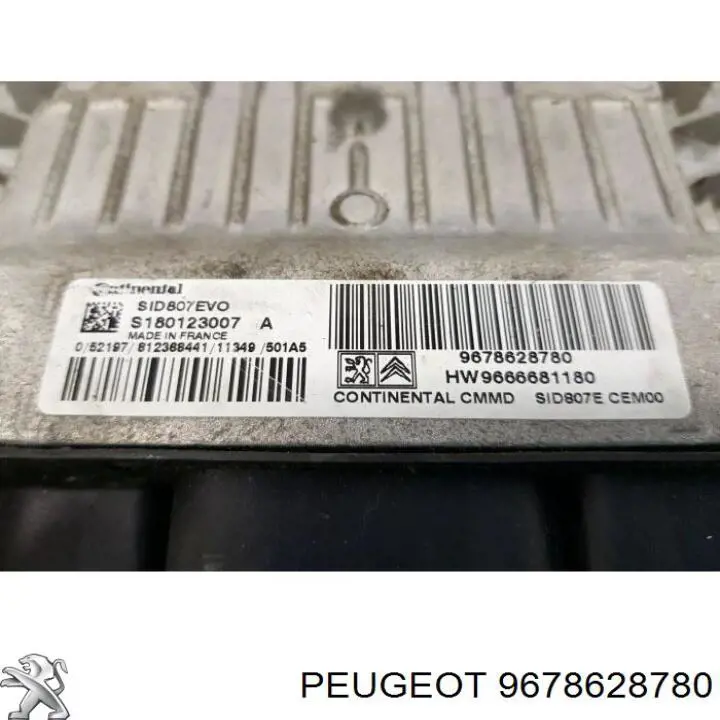 9678628780 Peugeot/Citroen Módulo de direção (Centralina eletrônica) de motor