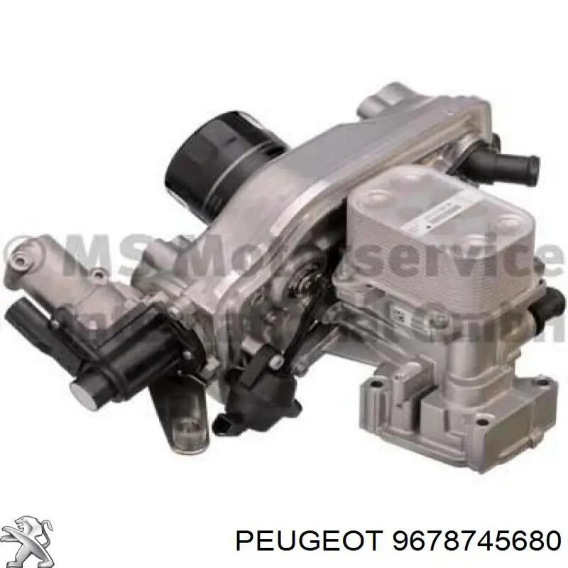 Compre 9678745680 Peugeot/Citroen Radiador do sistema EGR de recirculação dos gases de escape