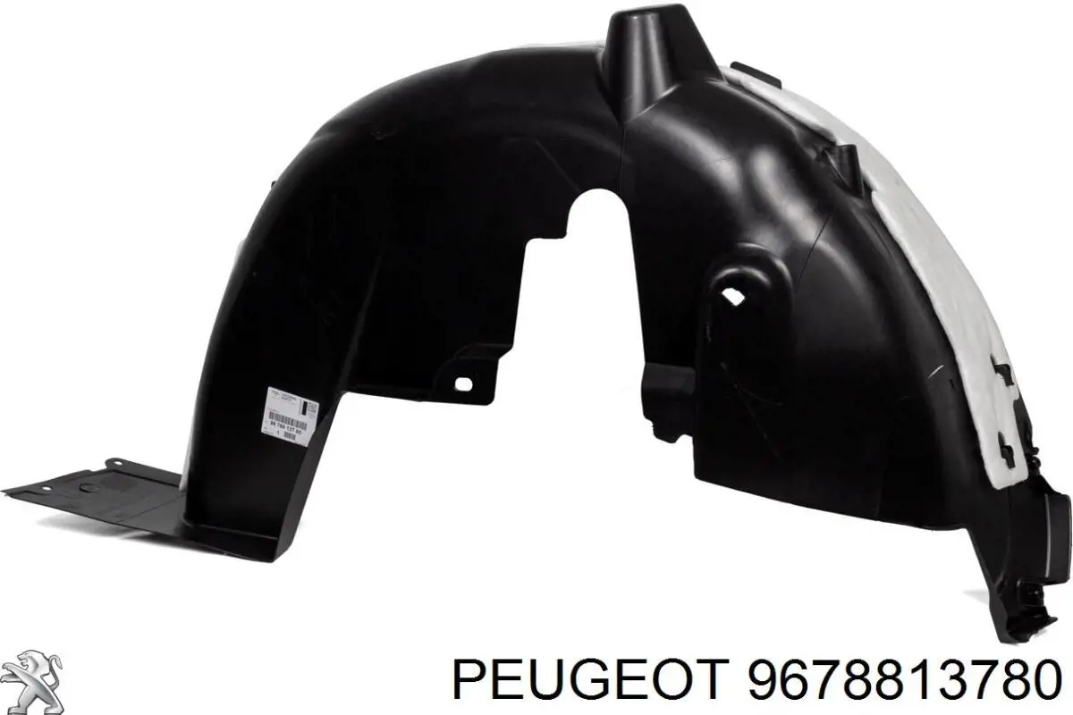 9678813780 Peugeot/Citroen Guarda-barras do pára-lama traseiro esquerdo