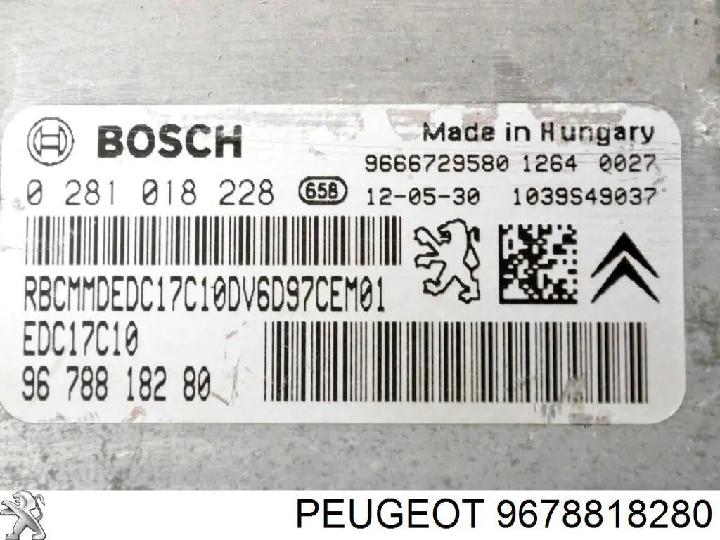 9678818280 Peugeot/Citroen
