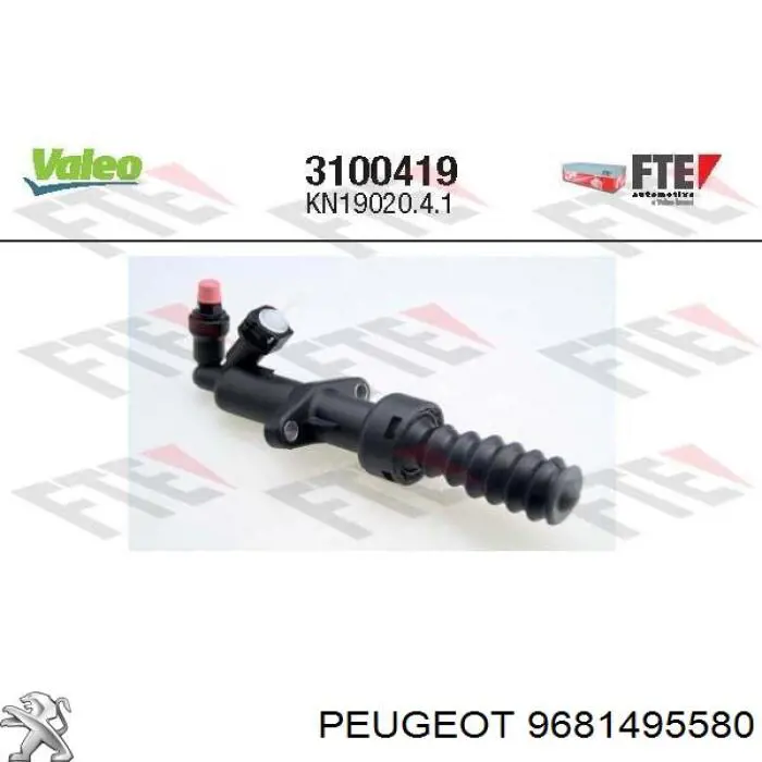 9681495580 Peugeot/Citroen Cilindro de trabalho de embraiagem
