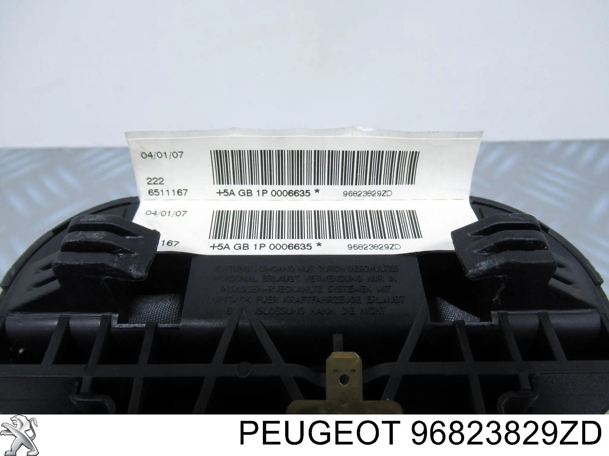96823829ZD Peugeot/Citroen Cinto de segurança (AIRBAG) de condutor