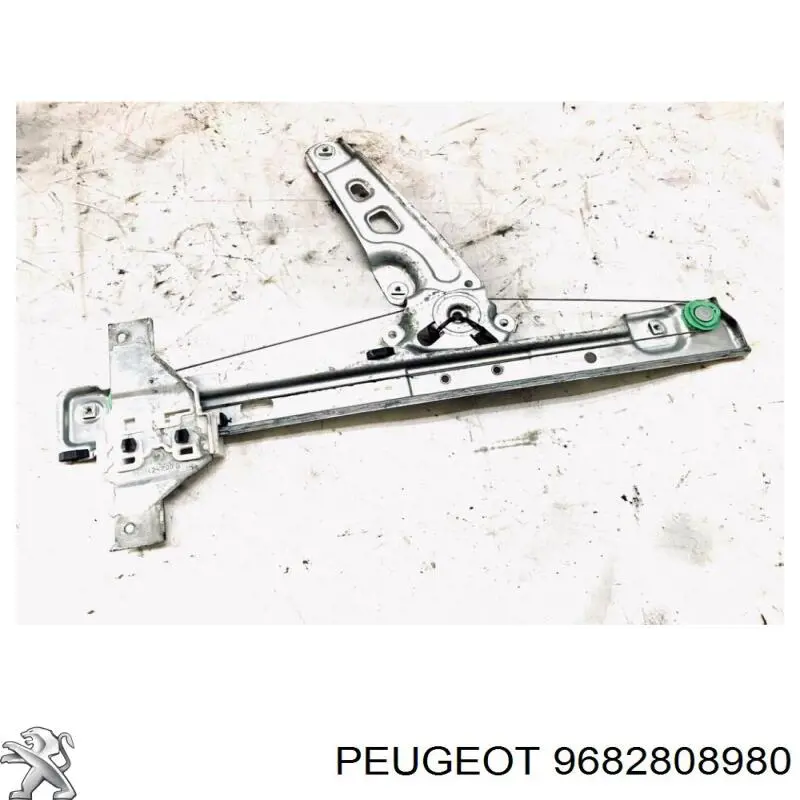 9682808980 Peugeot/Citroen Mecanismo de acionamento de vidro da porta dianteira esquerda