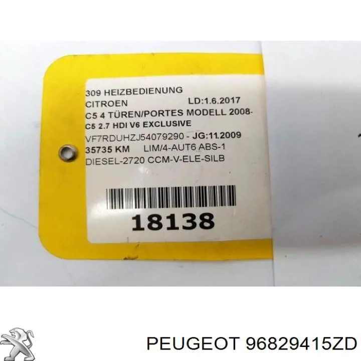 96829415ZD Peugeot/Citroen 