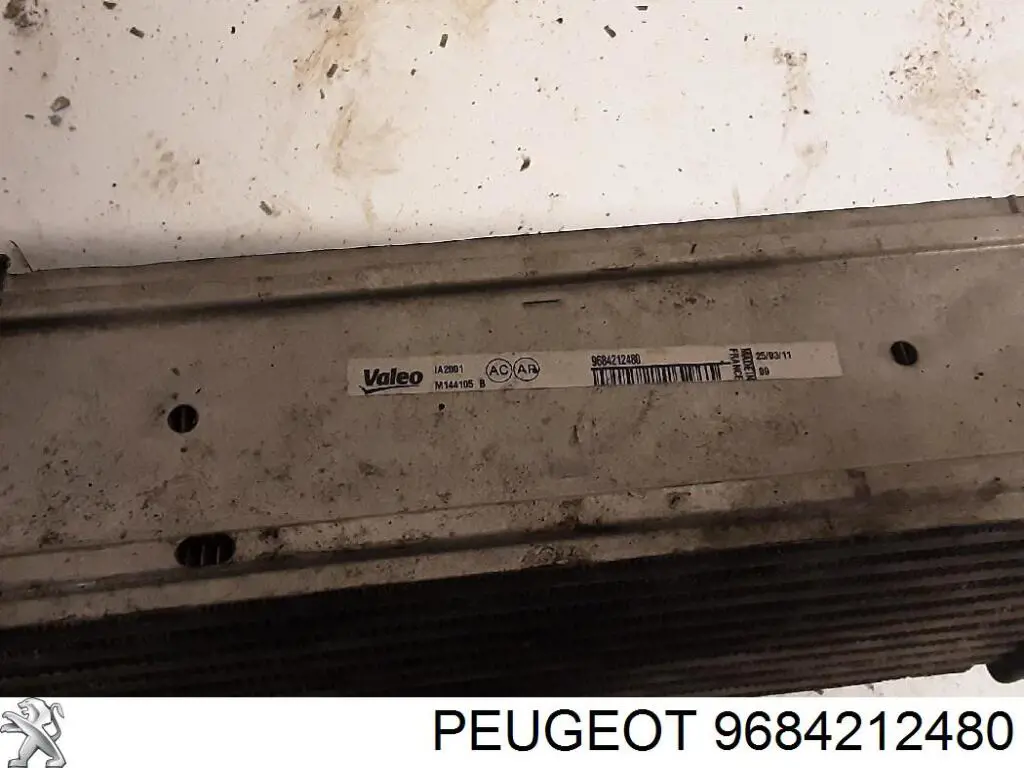 9684212480 Peugeot/Citroen Radiador de intercooler