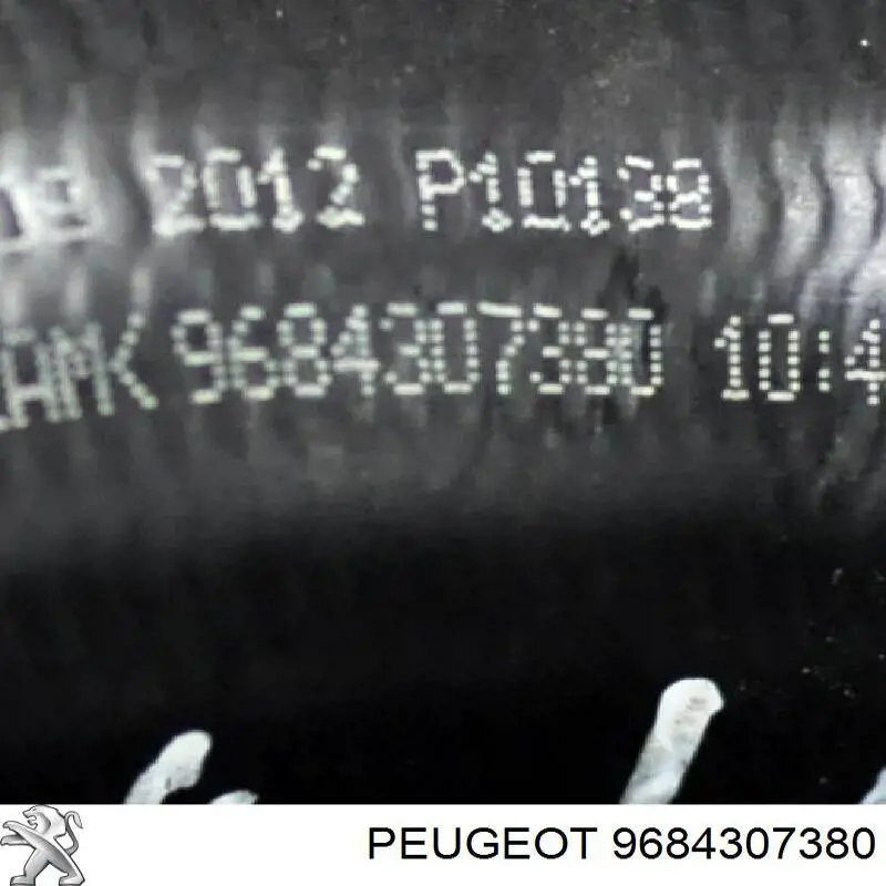 9684307380 Peugeot/Citroen Mangueira (cano derivado) de intercooler
