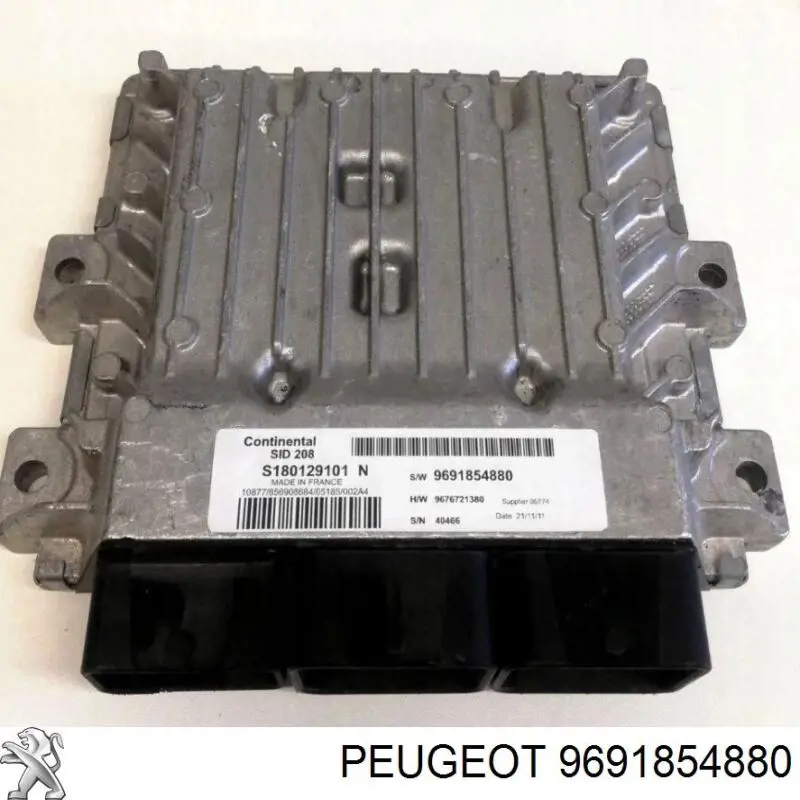 9691854880 Peugeot/Citroen Módulo de direção (Centralina eletrônica) de motor