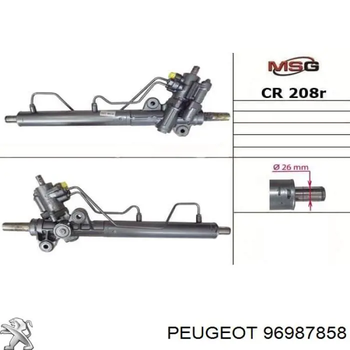 Cremalheira da direção para Chevrolet Epica I V200