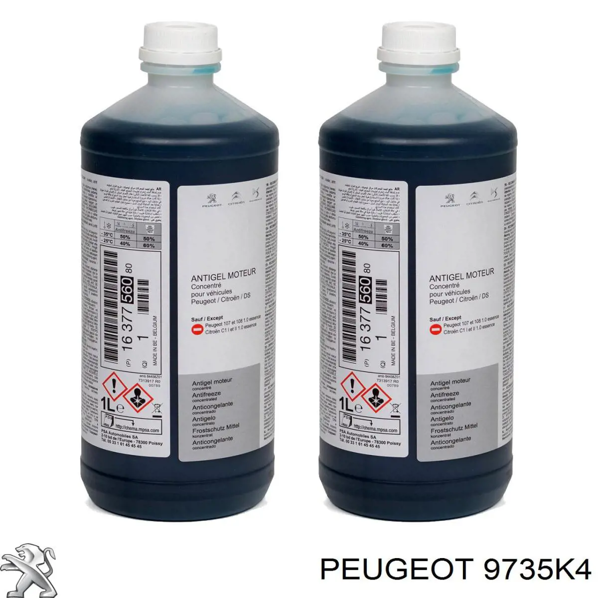 9735K4 Peugeot/Citroen Fluido de esfriamento