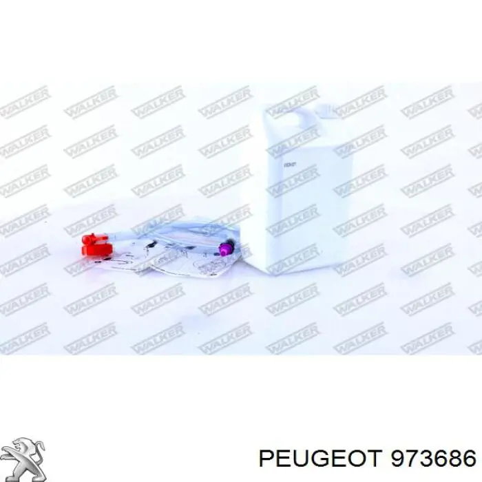 Compre 973686 Peugeot/Citroen Fluido para a limpeza de filtros de fuligem